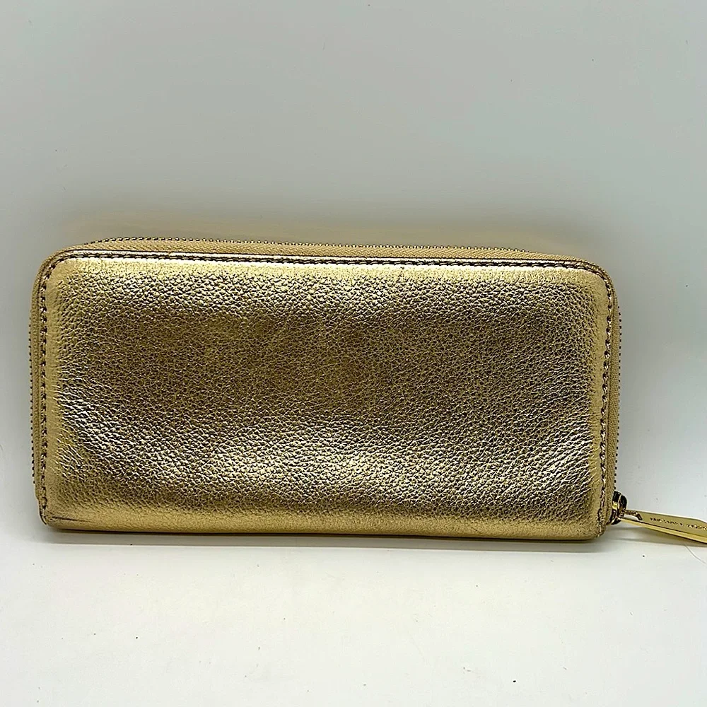 Michael Kors Authentic Glitzy Dazzling Gold Tote Purse Bag with Wallet 🔥🔥 - Picture 9 of 10